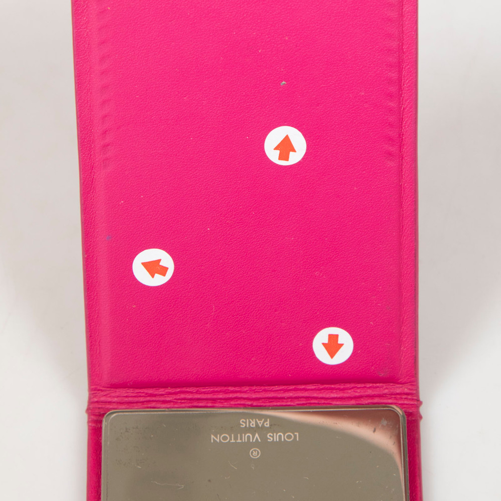 Louis Vuitton Black Epi Leather Compact Mirror