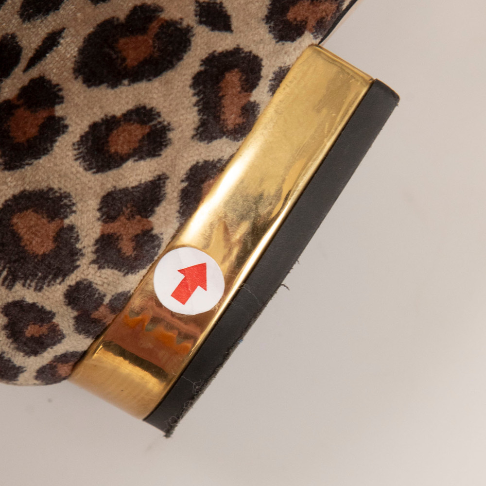 Charlotte Olympia Brown Leopard Kitty Ballet Flats