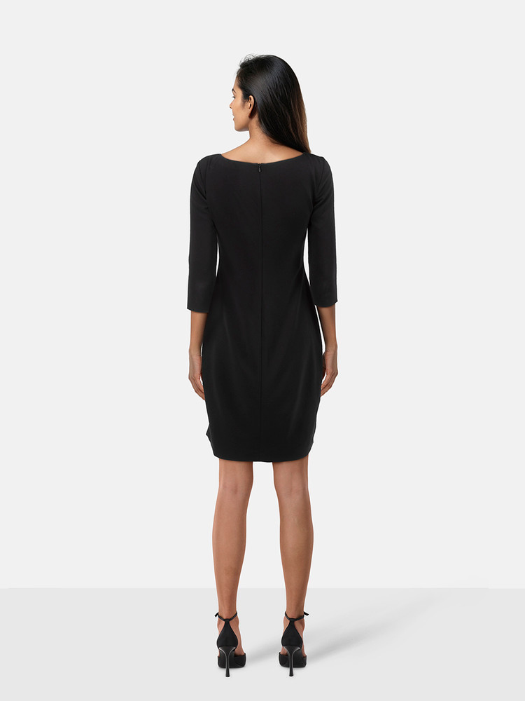 Moschino Black Portrait Dress