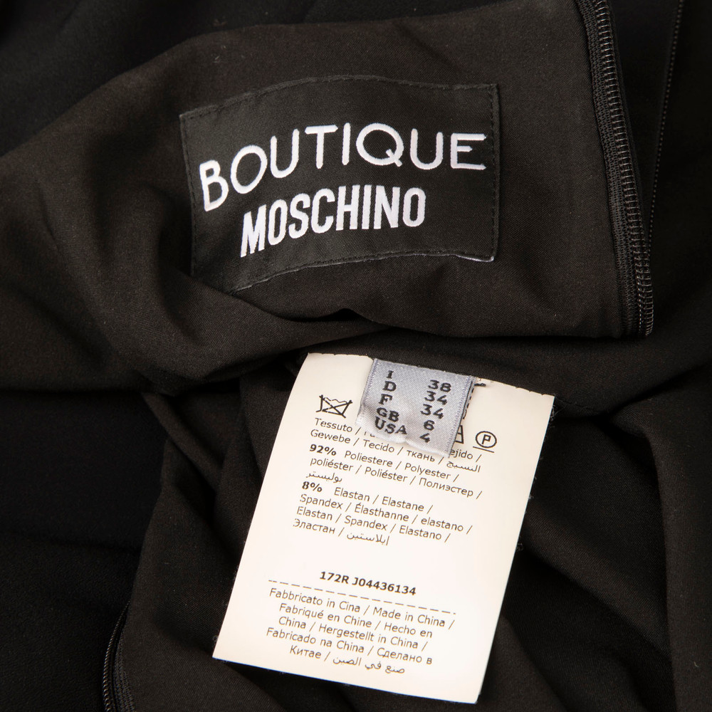 Moschino Black Portrait Dress
