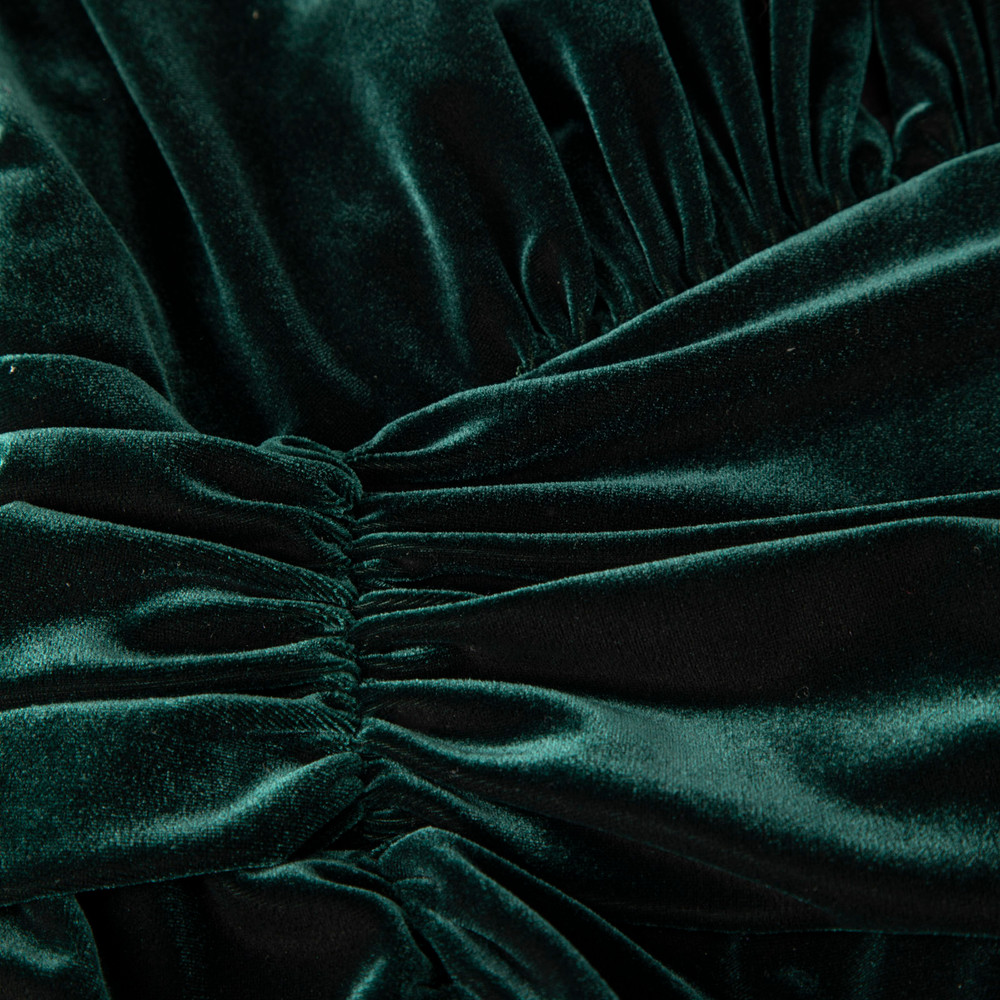 Alexandre Vauthier Green Velvet Maxi Dress