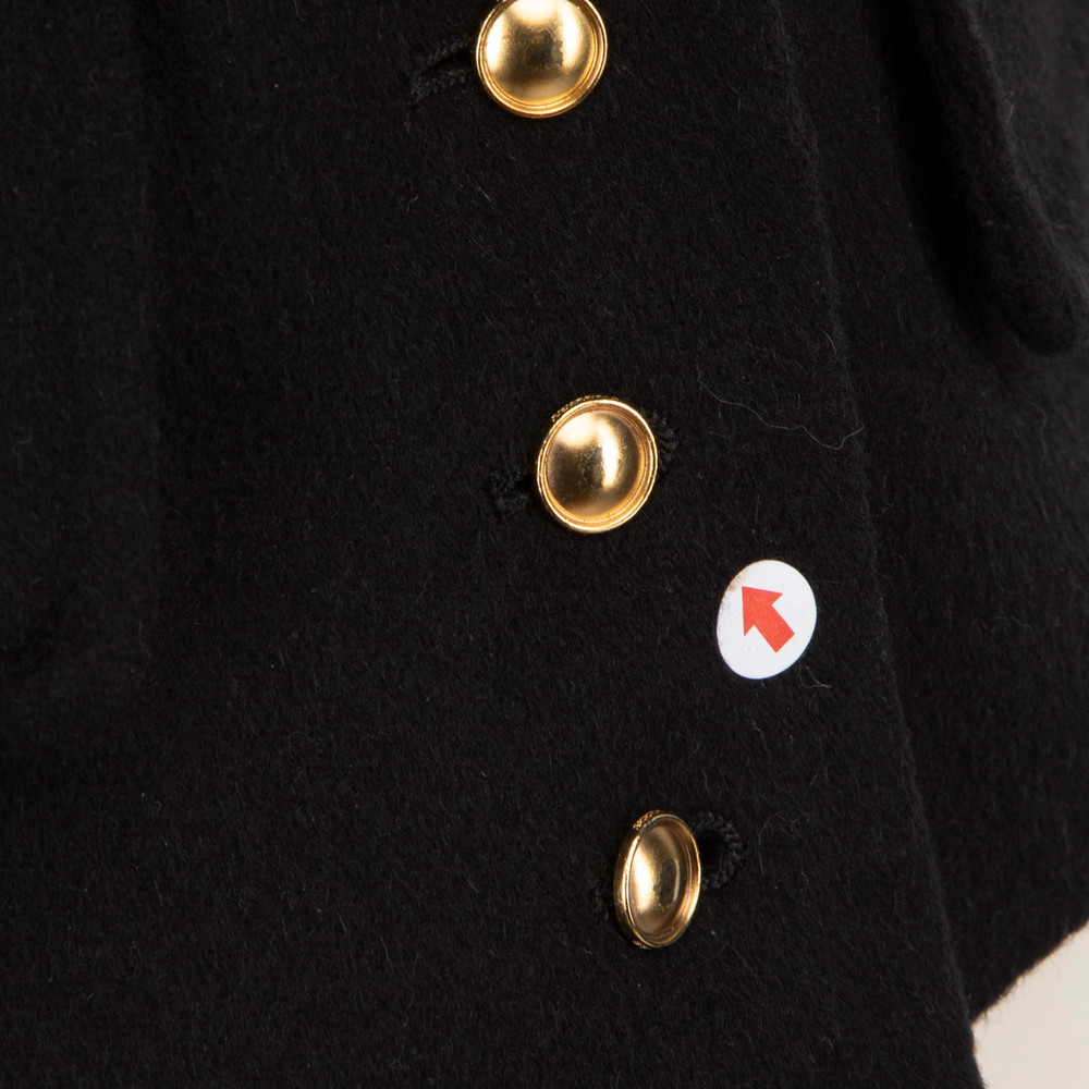 Burberry Black Wool Military Jacket