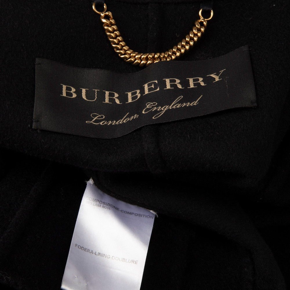 Burberry Black Wool Military Jacket