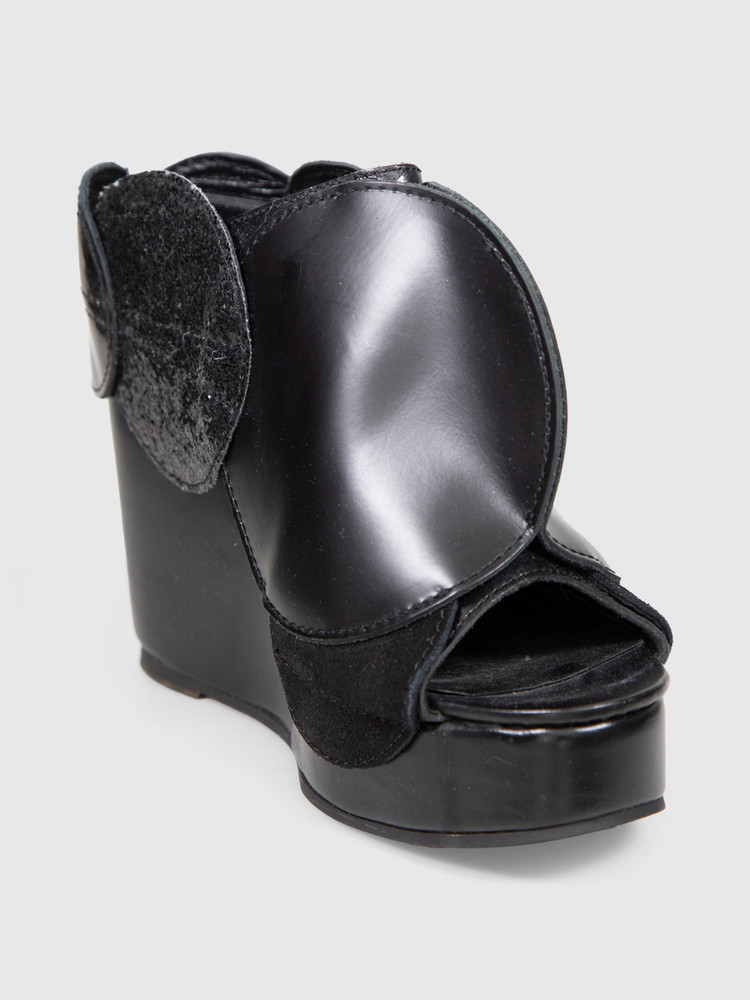 Comme Des Garcons Black Circle Accent Wedges