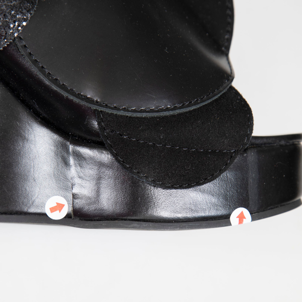 Comme Des Garcons Black Circle Accent Wedges