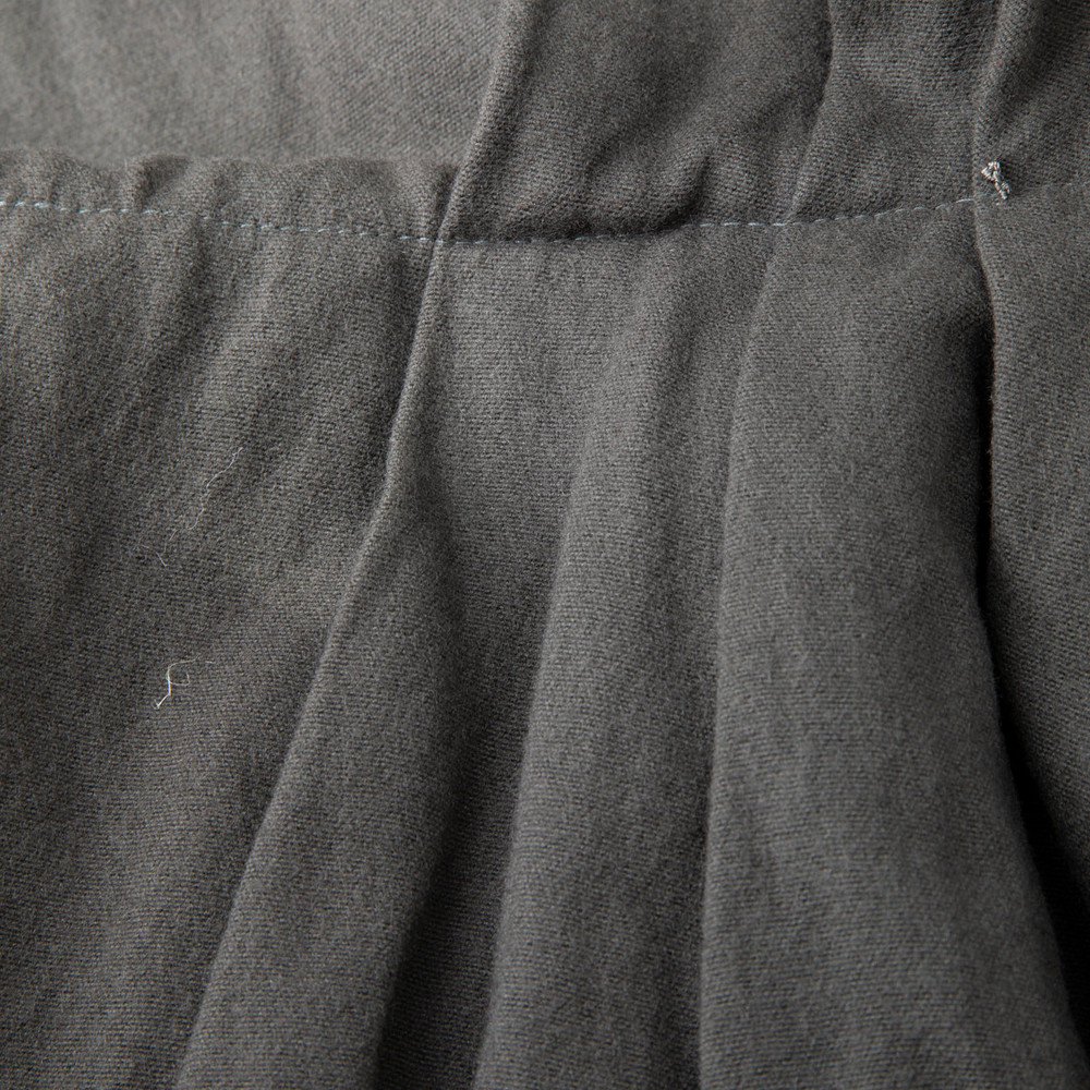 Lanvin Grey Wool Pleated Hem Jacket