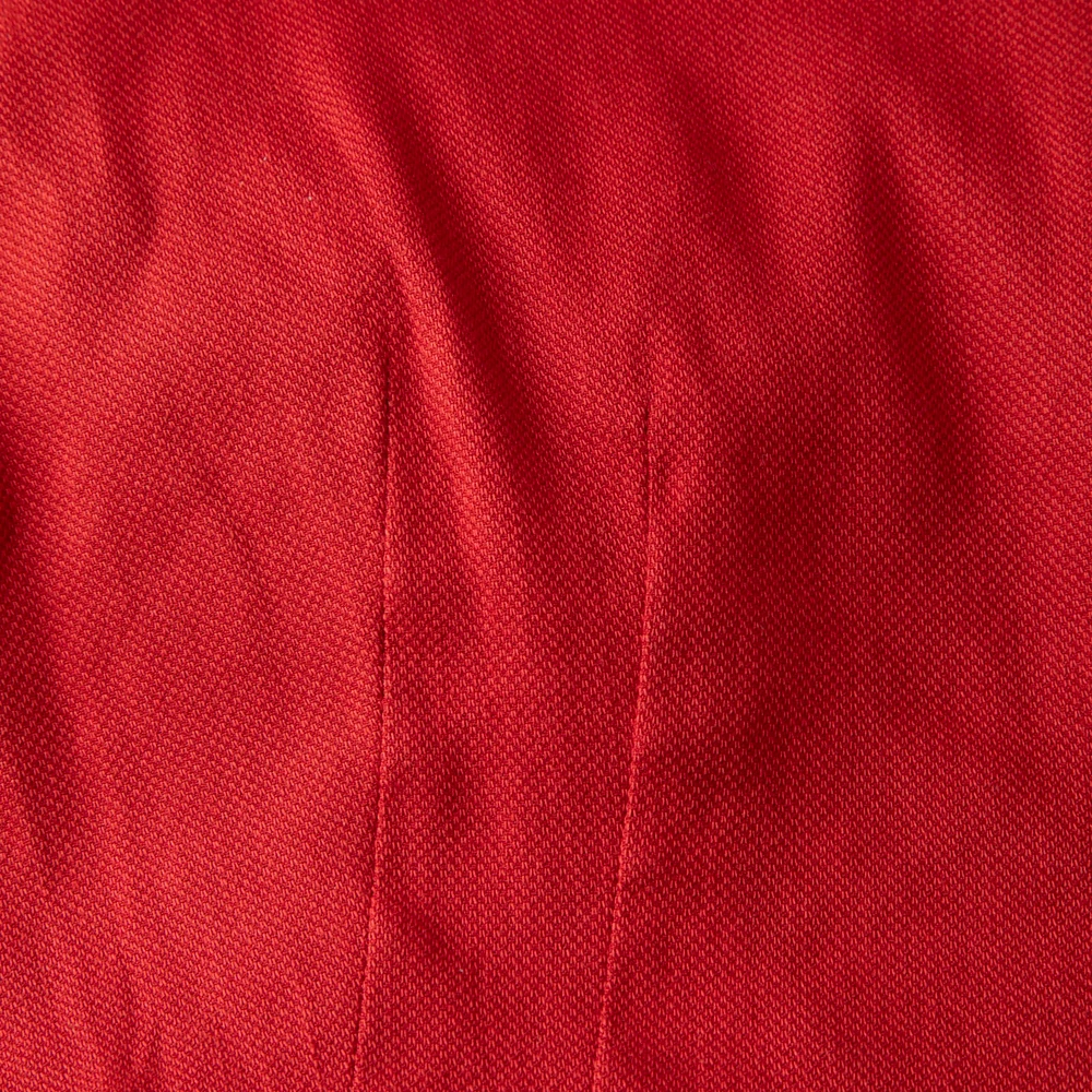 Lanvin Red Square Neckline Dress