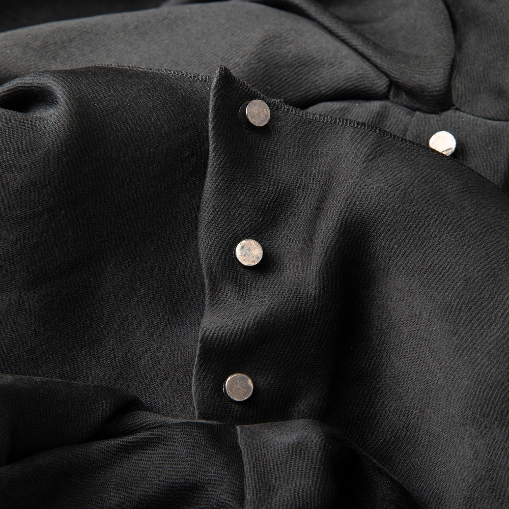 Lanvin Black Silk Midi Dress