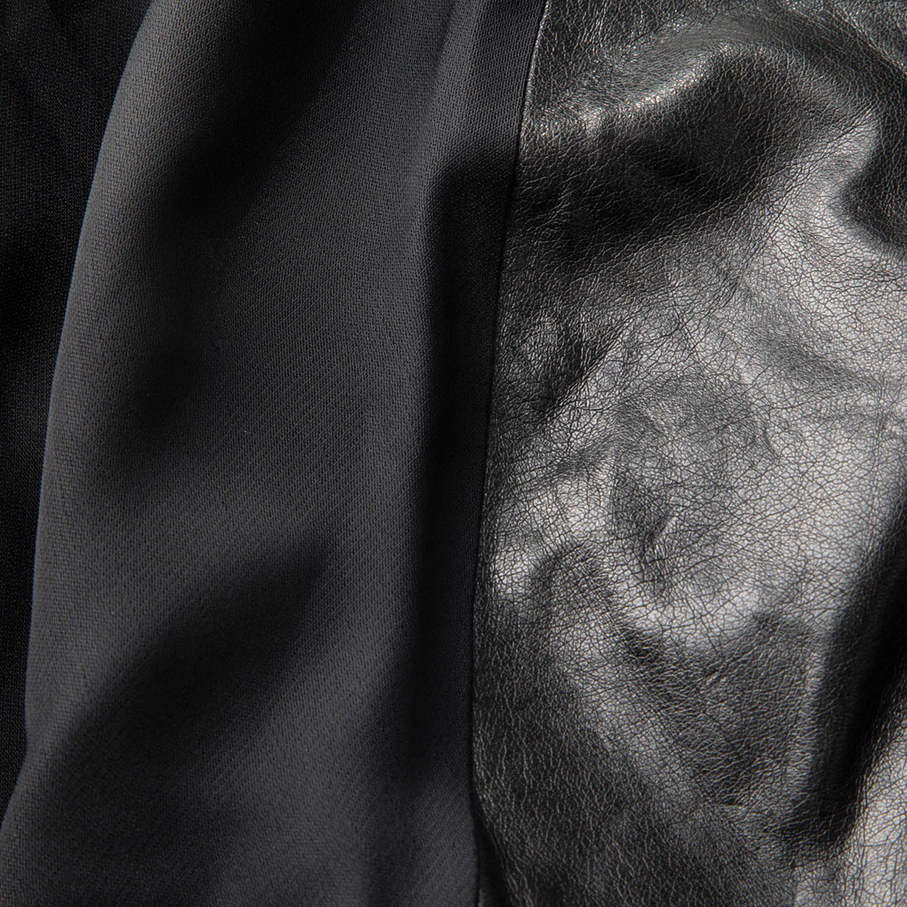 Balenciaga Black Leather Panel Top