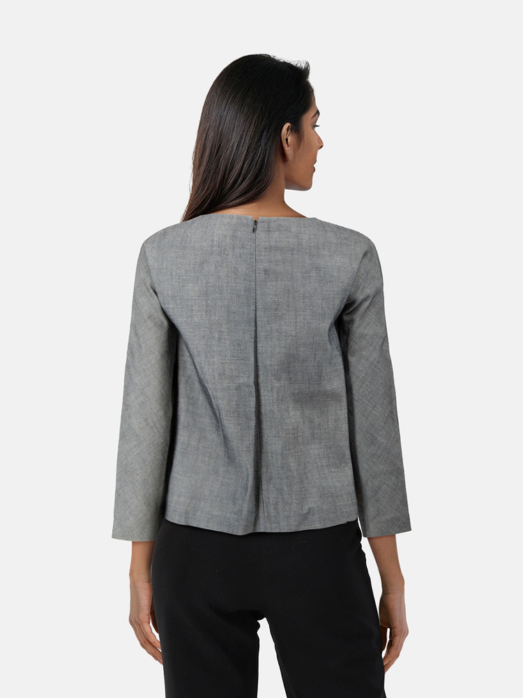 Marni Grey Long Sleeve Top