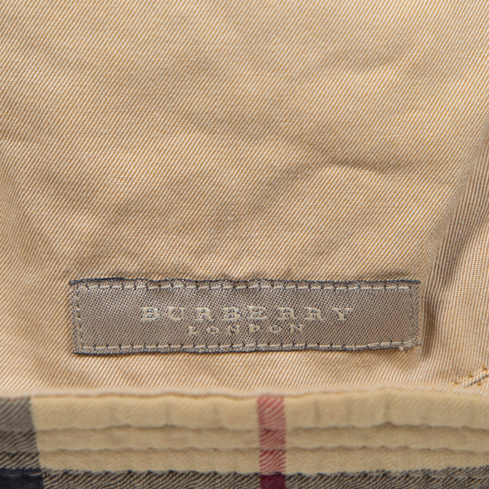 Burberry Vintage Beige & Nova Check Reversible Bucket Hat