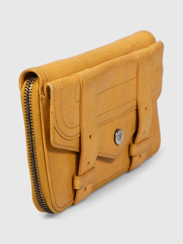 Proenza Schouler Mustard Yellow Leather Wallet