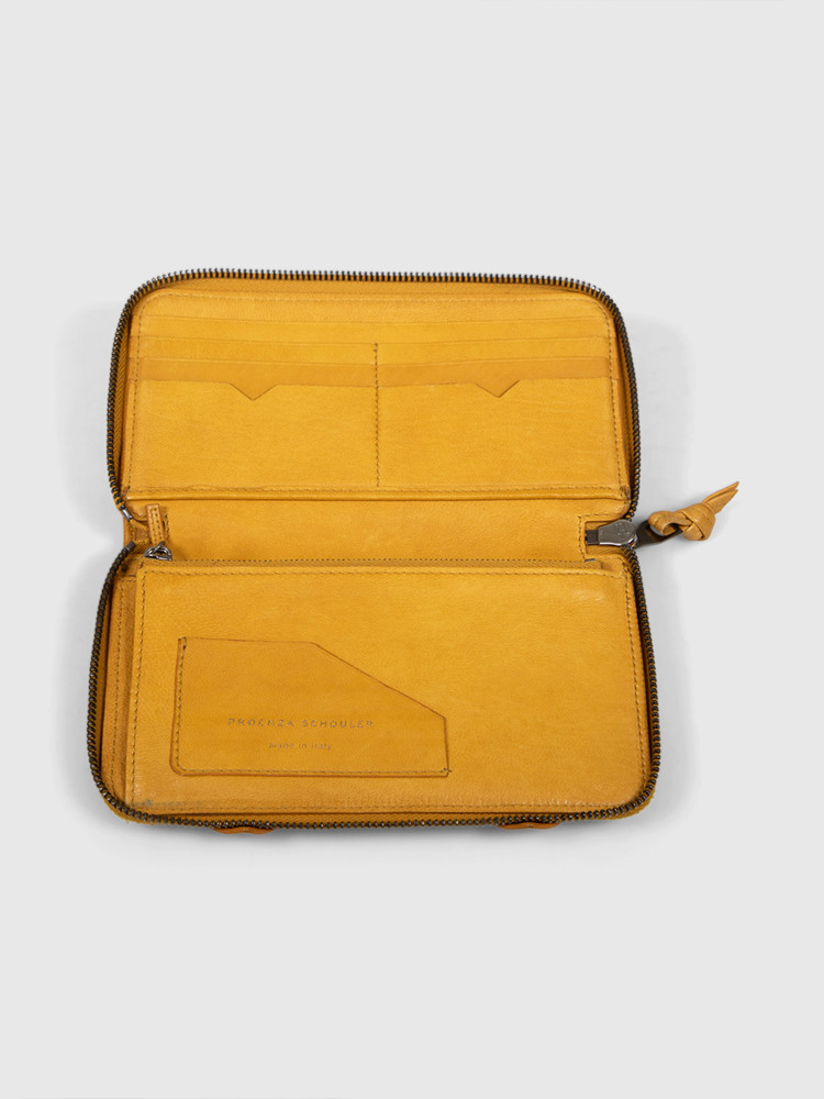 Proenza Schouler Mustard Yellow Leather Wallet