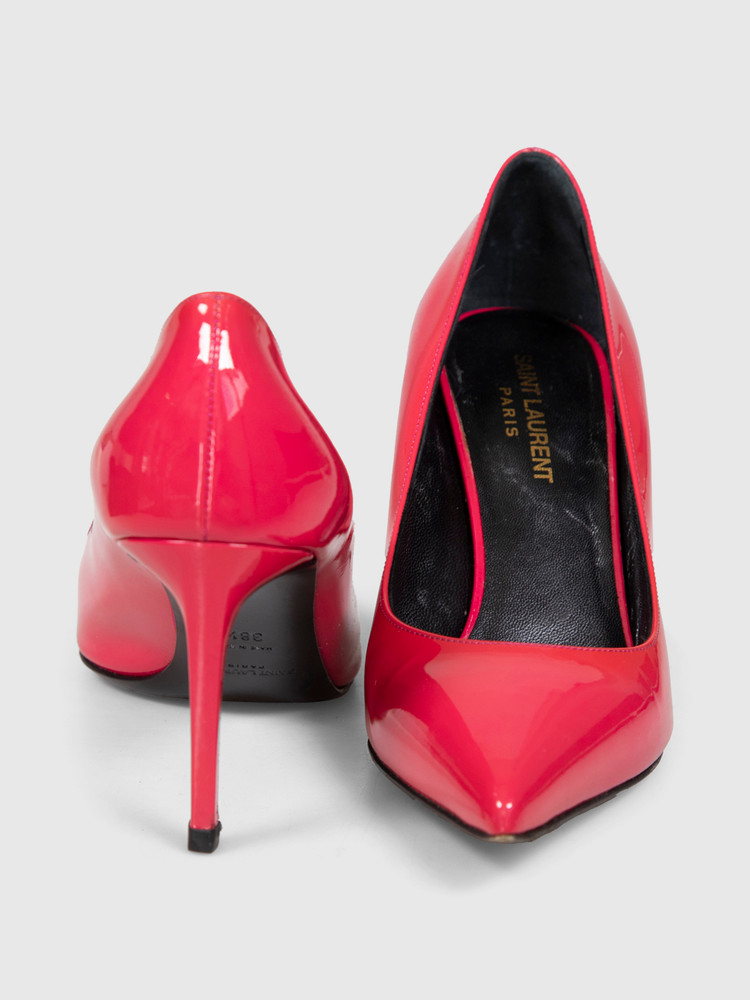 Saint Laurent Pink Patent Leather Pumps