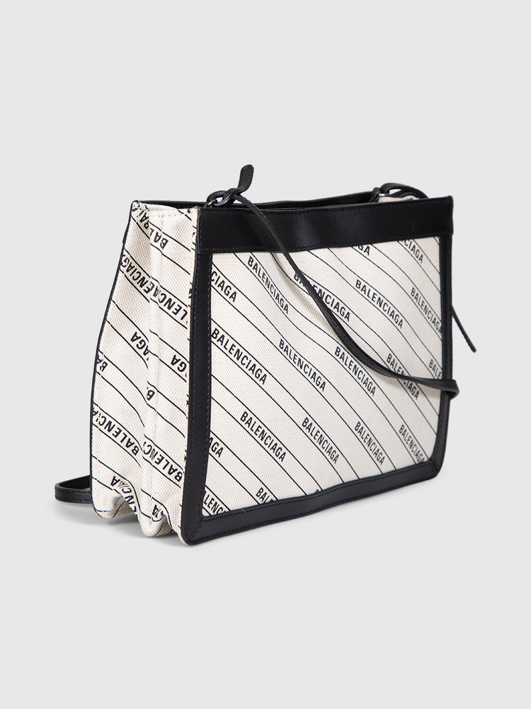 Balenciaga Logo Print Crossbody Bag
