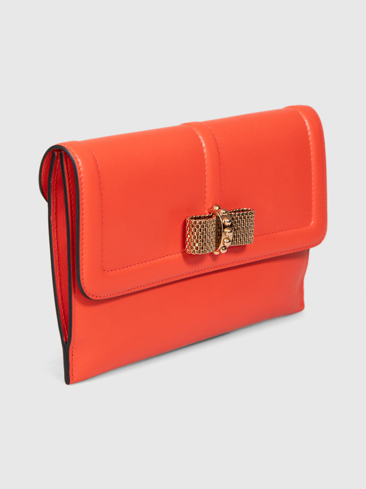 Christian Louboutin Red Leather Sweet Charity Wallet