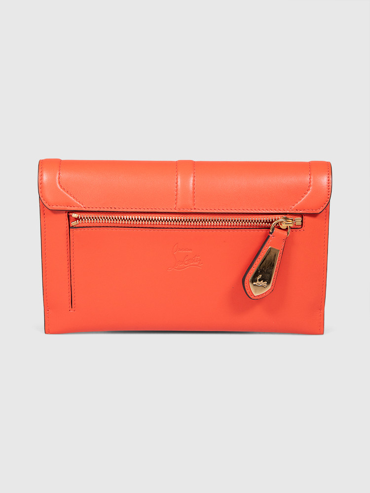Christian Louboutin Red Leather Sweet Charity Wallet