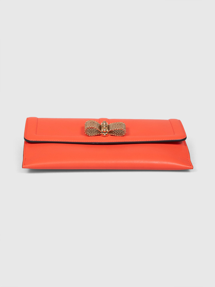 Christian Louboutin Red Leather Sweet Charity Wallet