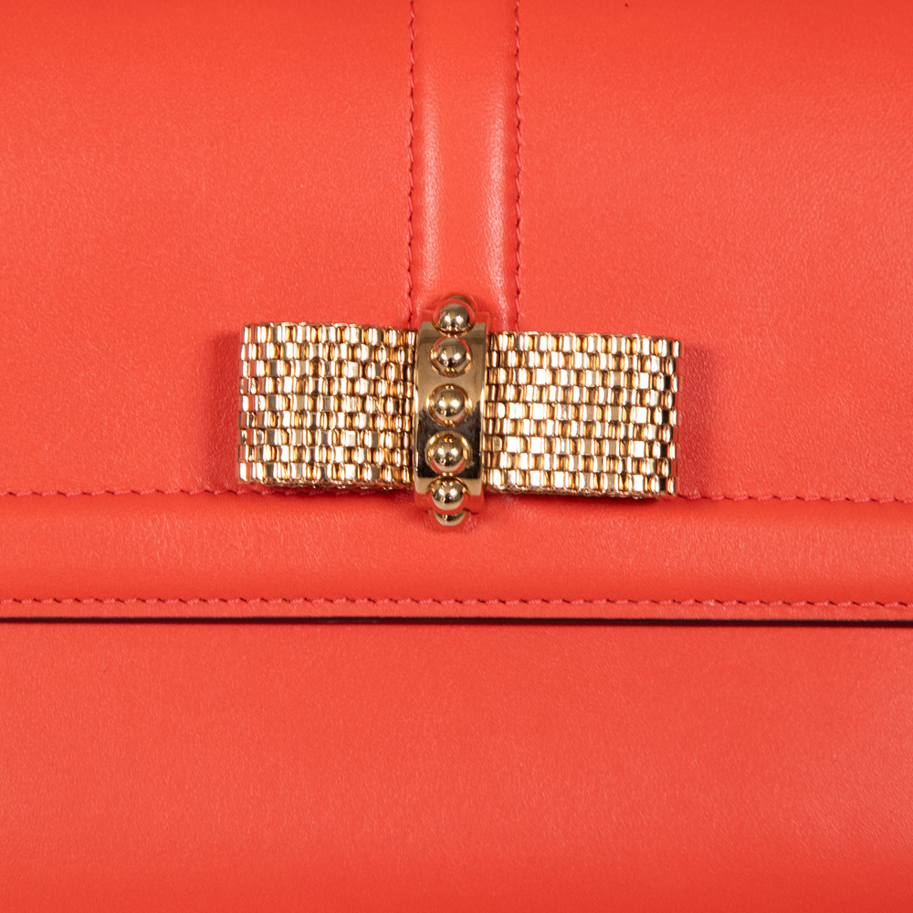Christian Louboutin Red Leather Sweet Charity Wallet