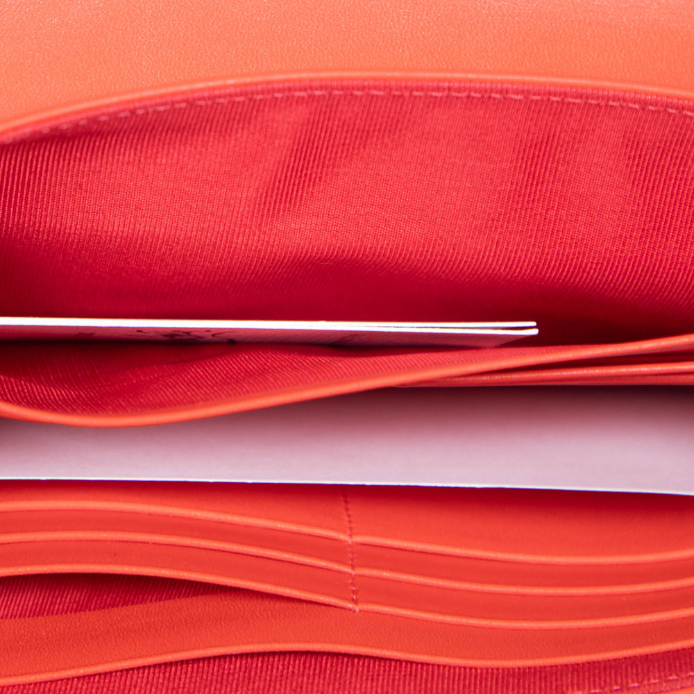 Christian Louboutin Red Leather Sweet Charity Wallet