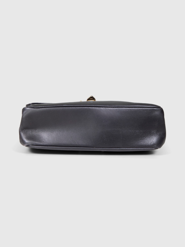 Valentino Garavani Black Smooth Leather Rockstud Bag