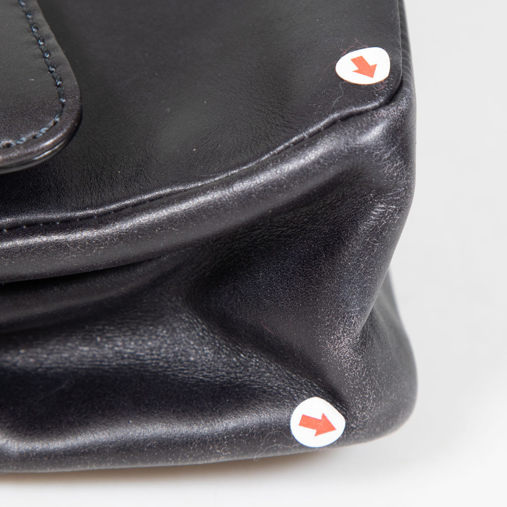 Valentino Garavani Black Smooth Leather Rockstud Bag