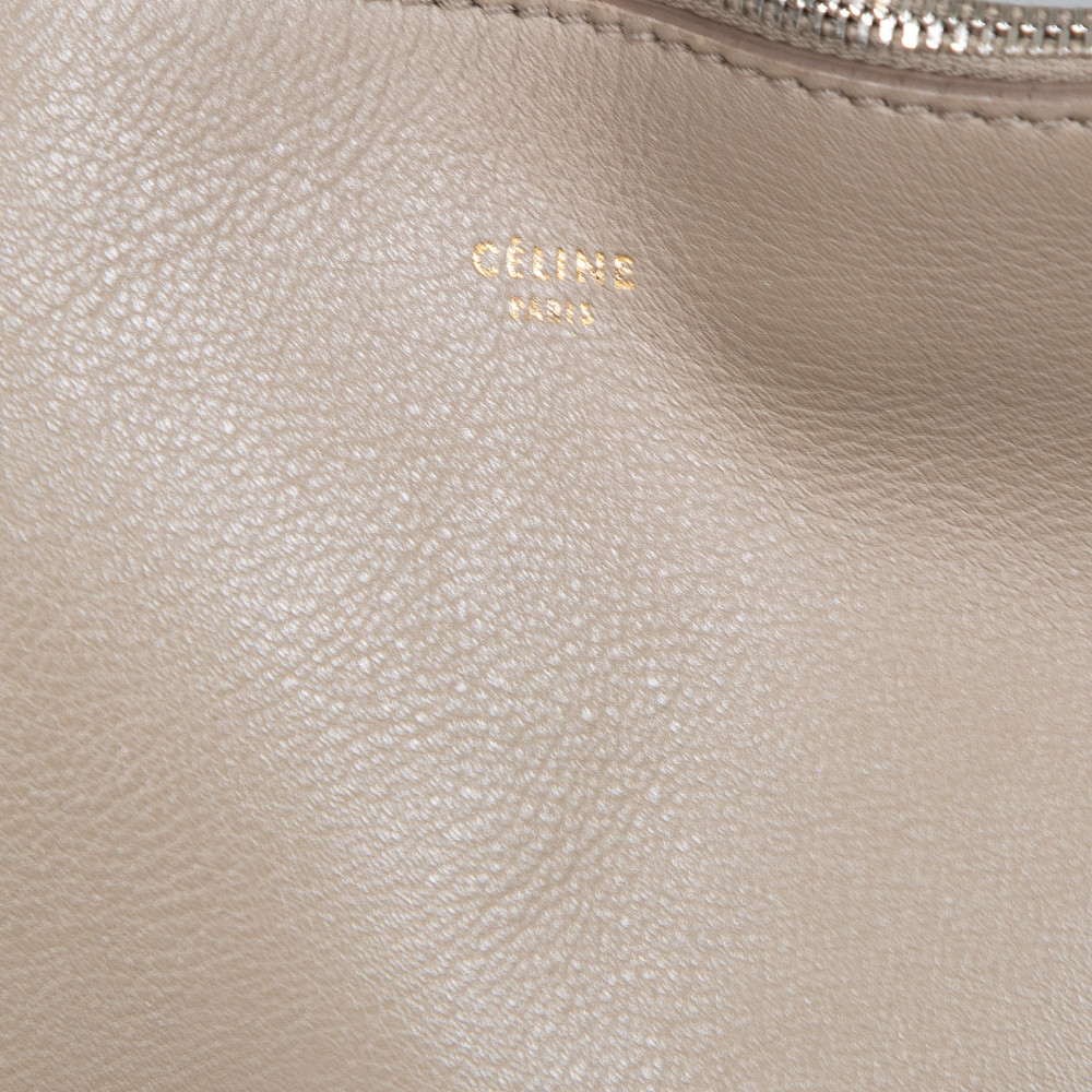 Céline Grey Leather Clutch Bag
