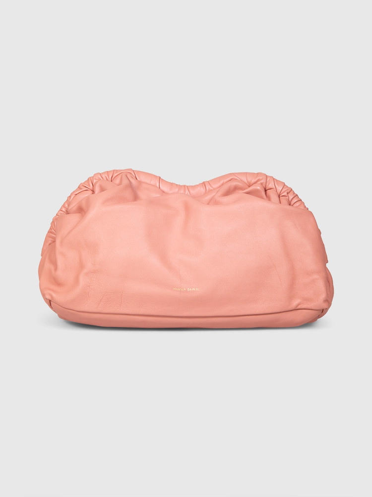 Mansur Gavriel Pink Leather Cloud Clutch