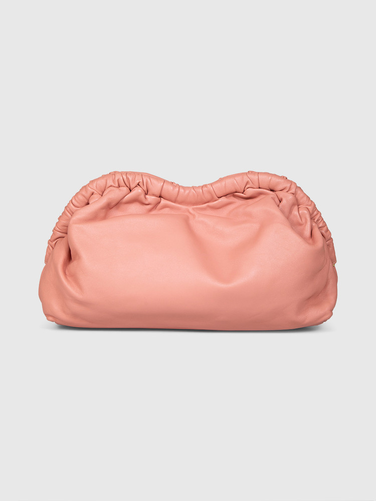 Mansur Gavriel Pink Leather Cloud Clutch