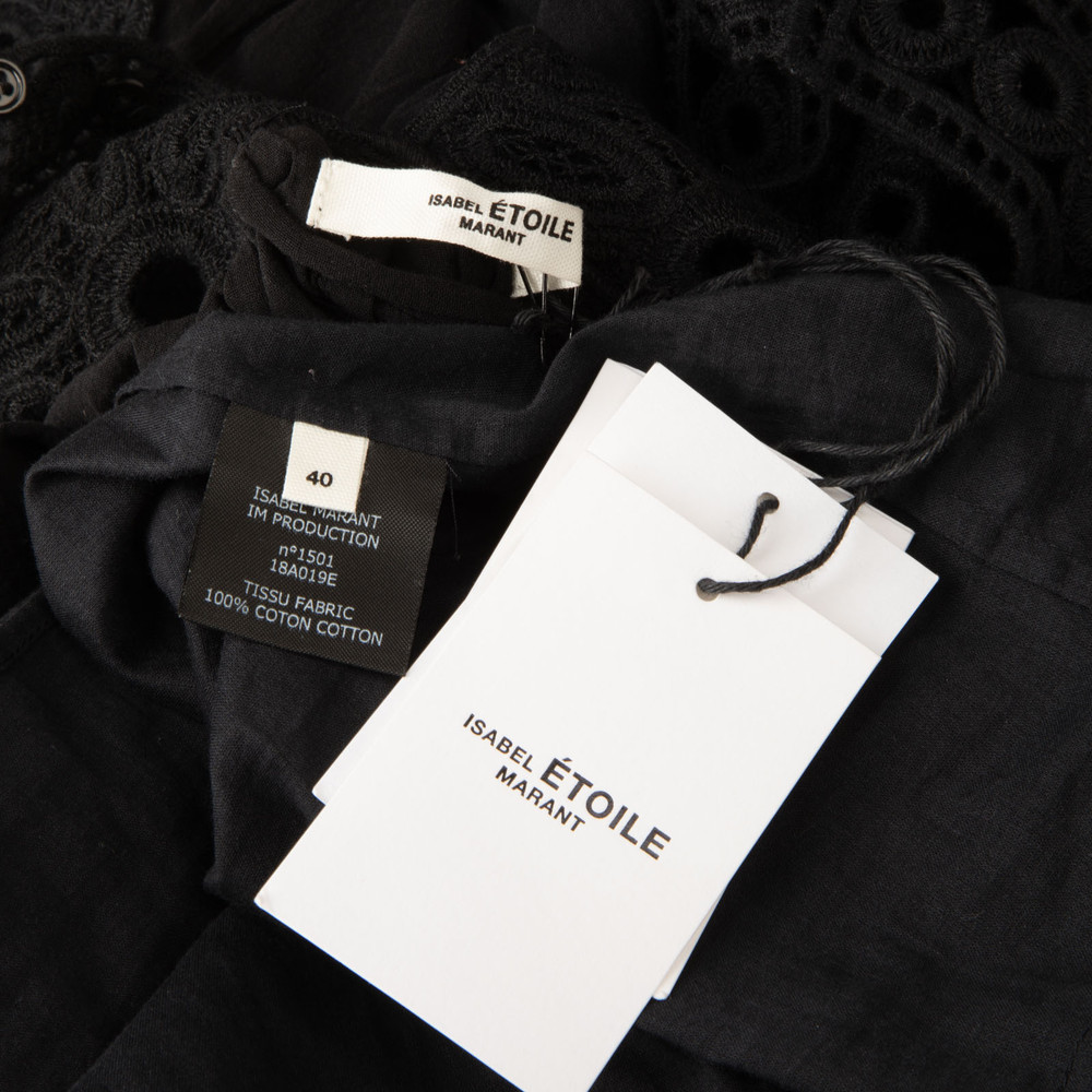 Isabel Marant Black Lace Trim Dress