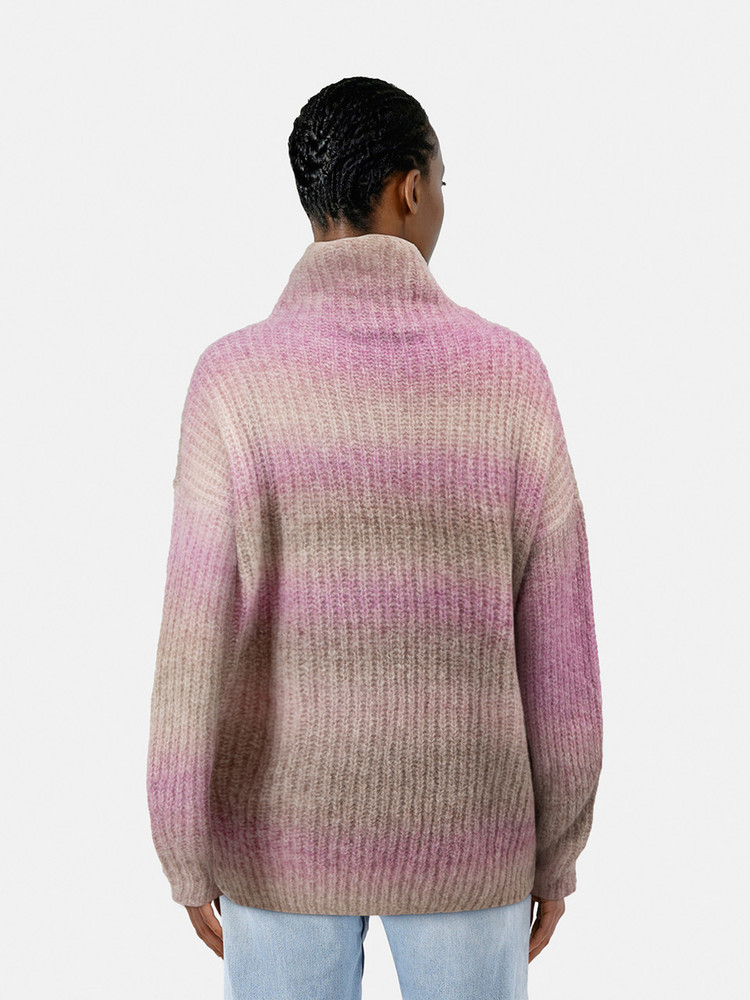 Vanessa Bruno Striped Alpaca Turtleneck Jumper