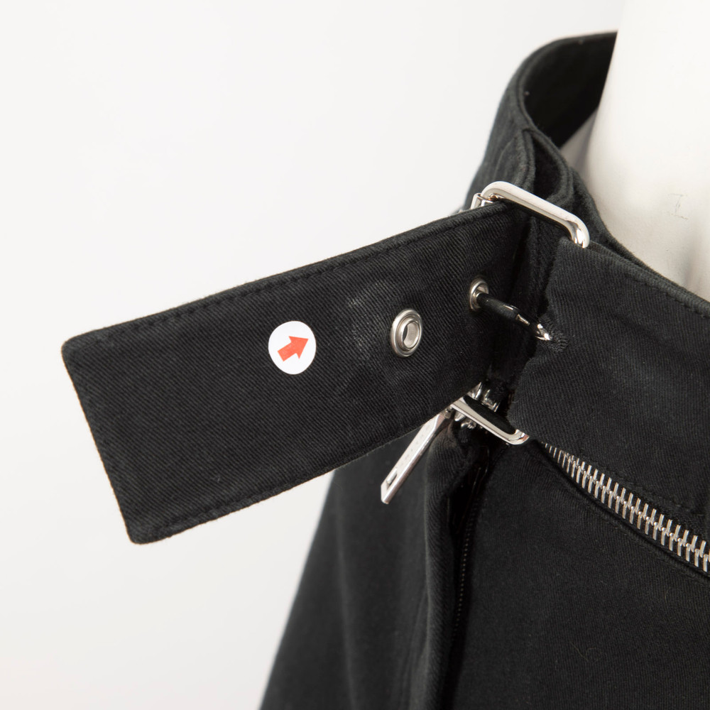 Céline Black Knee Length Zip Waist Skirt
