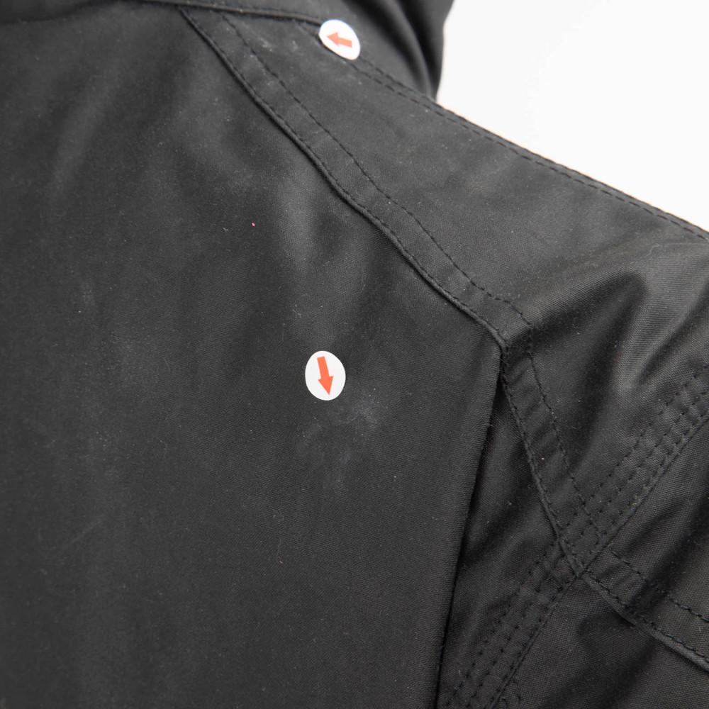 Belstaff Black Waxed Cotton Long Sleeve Jacket