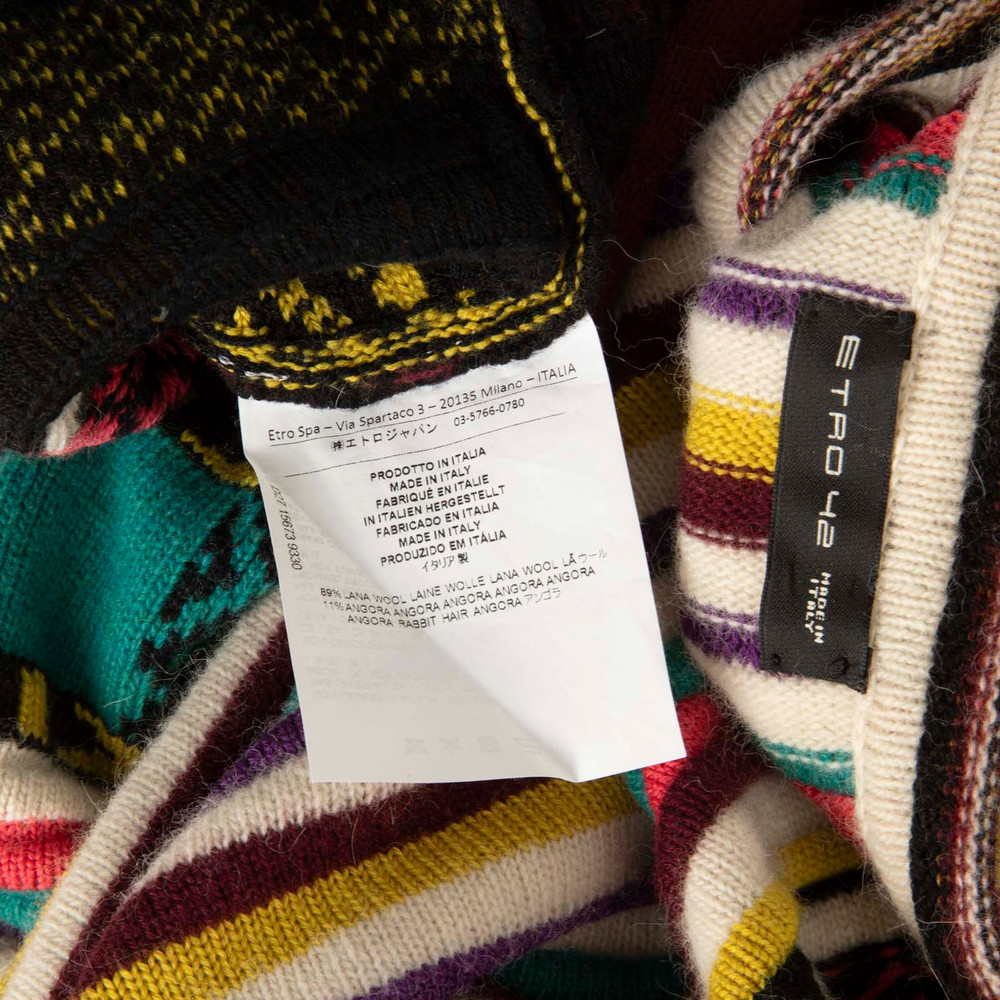 Etro Patterned Knit Wool Dress