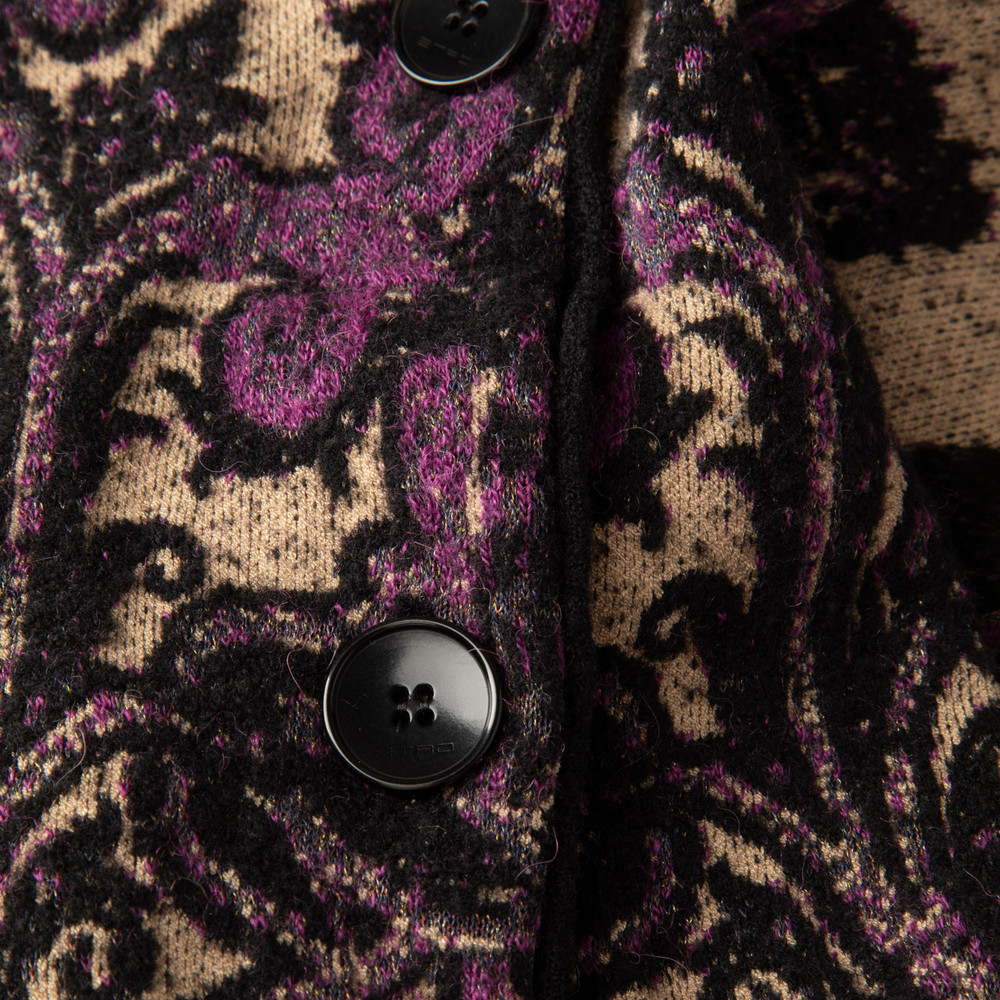 Etro Purple Abstract Pattern Cardigan