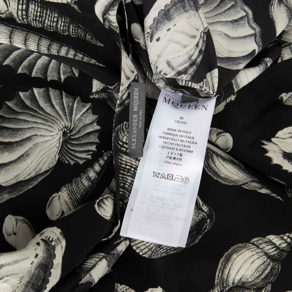 Alexander McQueen Seashell Print Silk Shirt