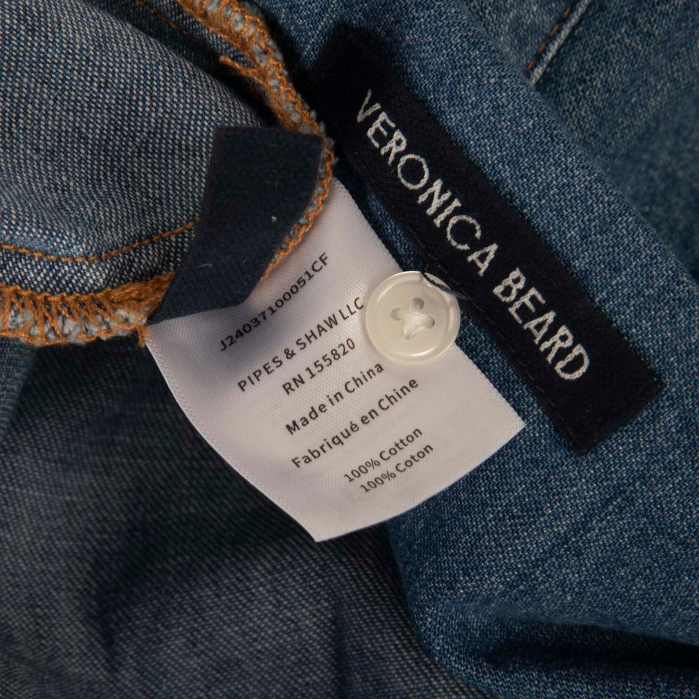 Veronica Beard Blue Denim Midi Dress
