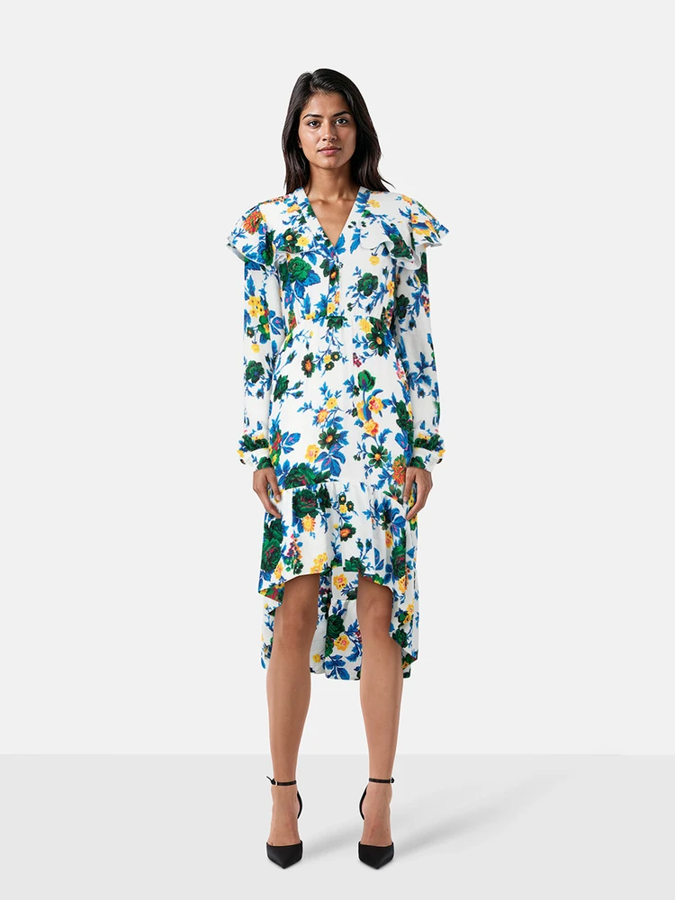 MSGM Floral Print Dress