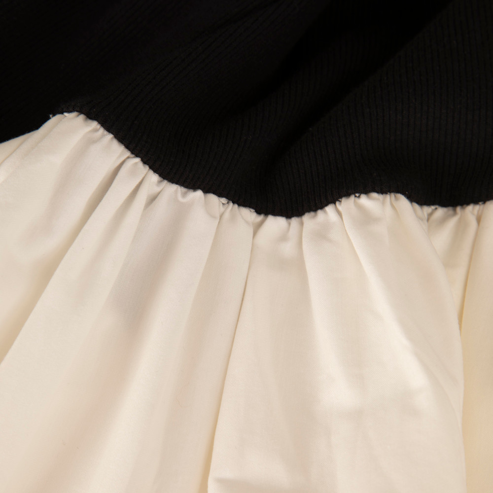 Reformation Black & White Midi Dress