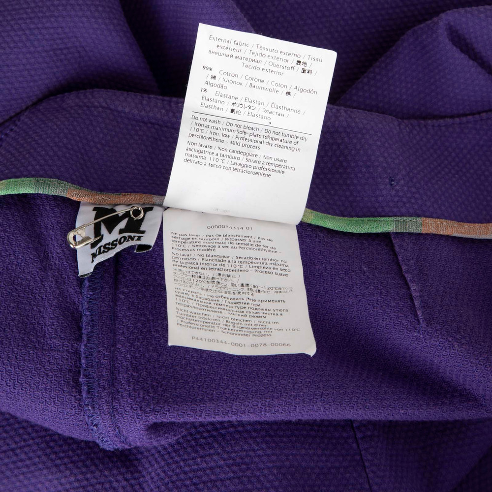 Missoni Purple Slim Trousers