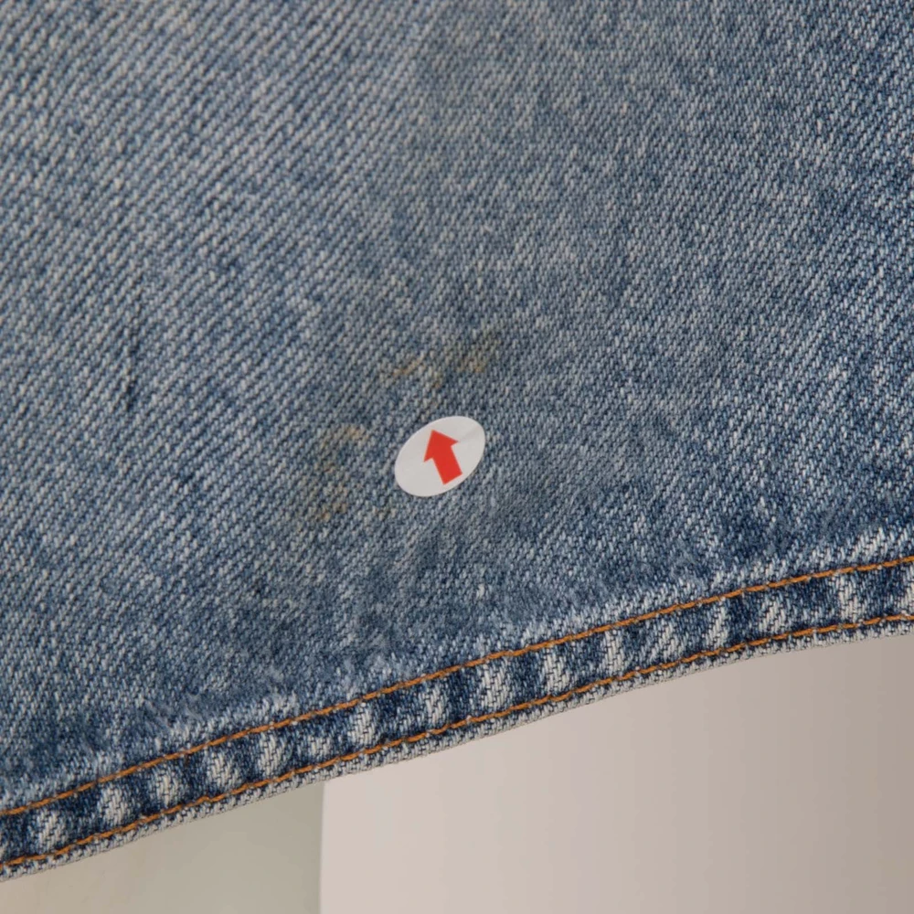 Gucci Blue Denim Beaded Waistband Skirt