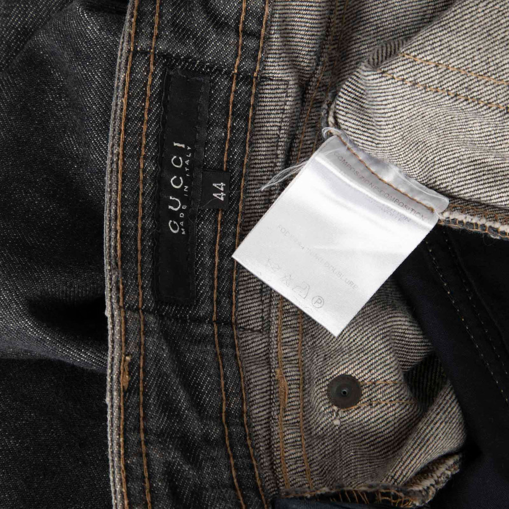 Gucci Grey Denim Mid Rise Jeans