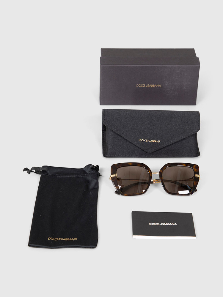 Dolce & Gabbana Tortoiseshell Butterfly Sunglasses