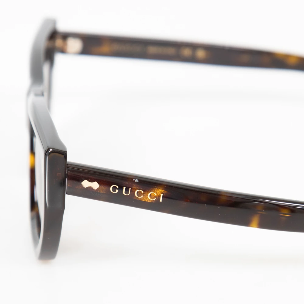 Gucci Havana Geometric Tinted Sunglasses