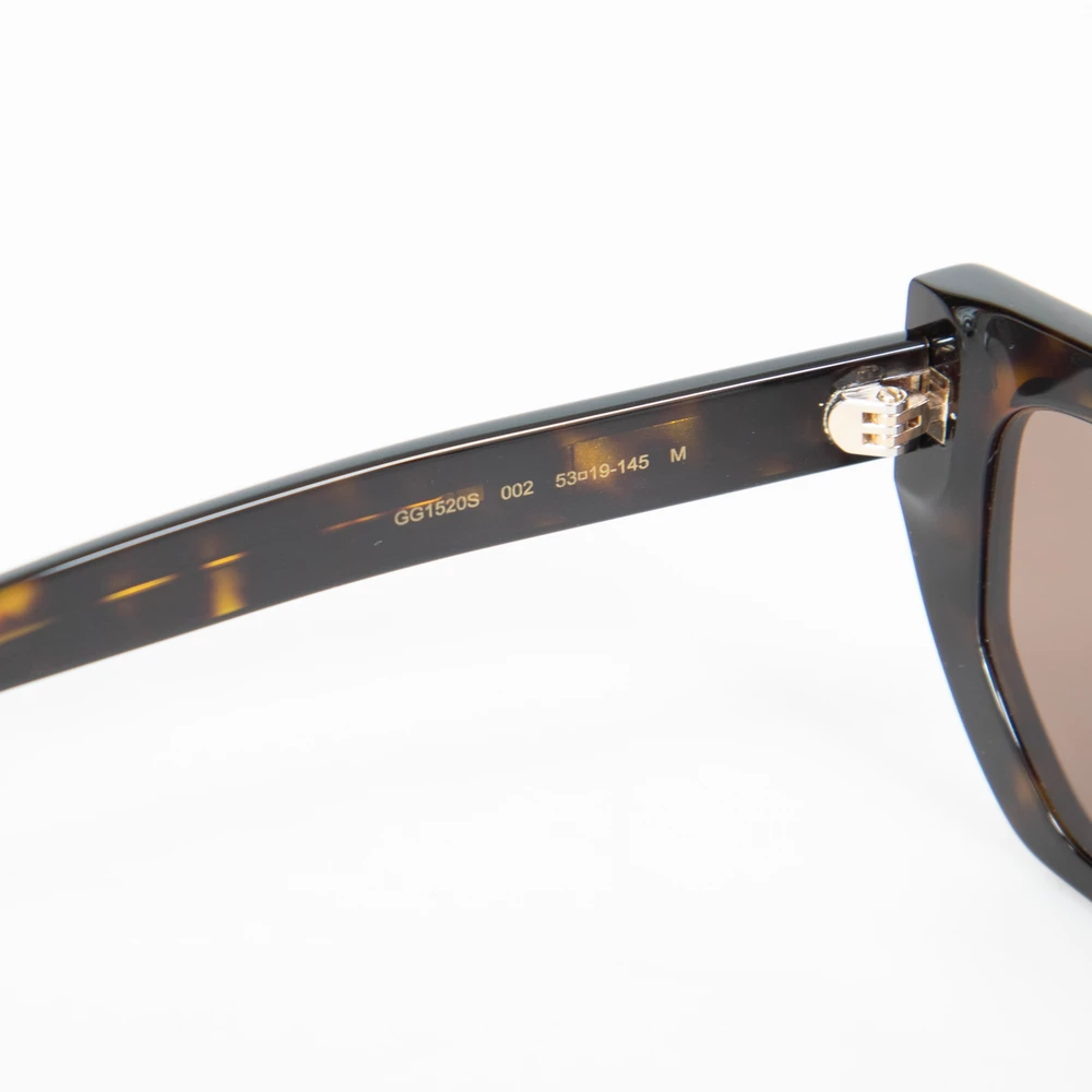 Gucci Havana Geometric Tinted Sunglasses
