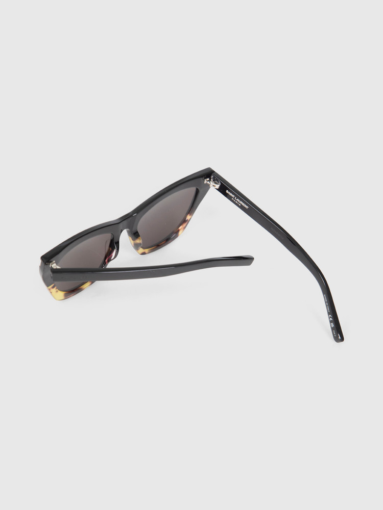 Saint Laurent Black & Havana Cat Eye Sunglasses