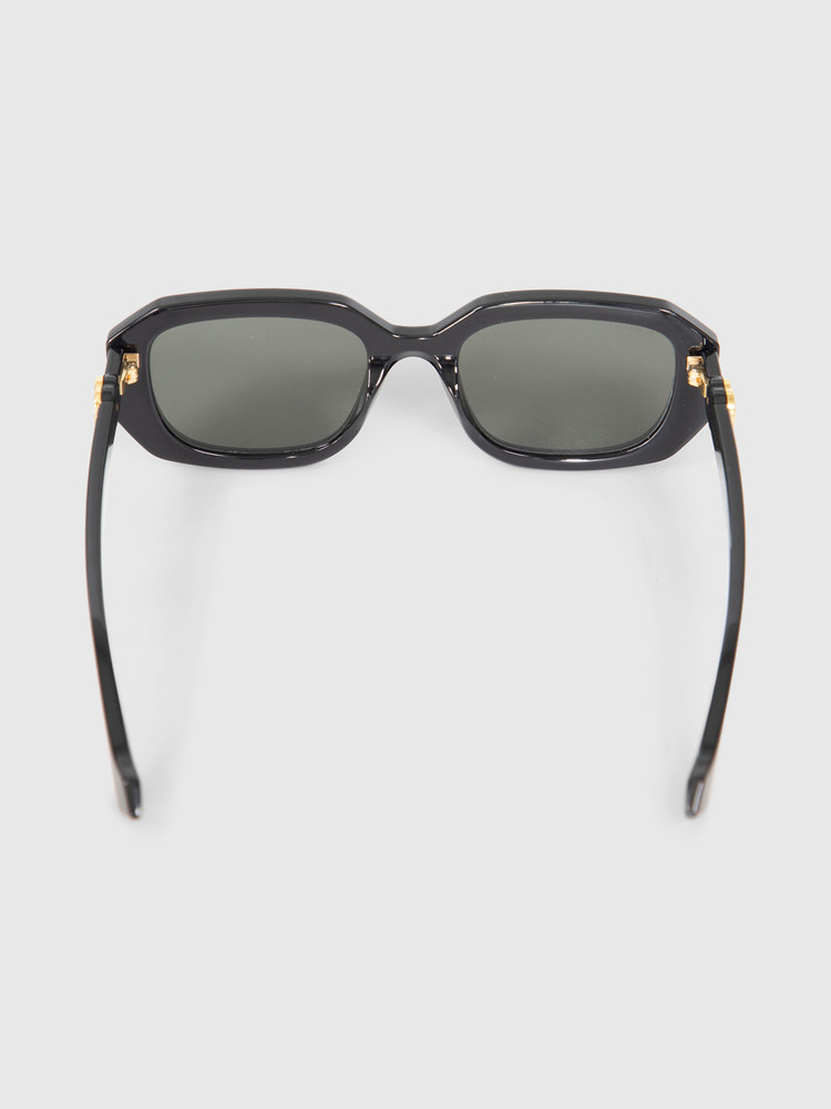 Gucci Black Rectangle GG Logo Sunglasses