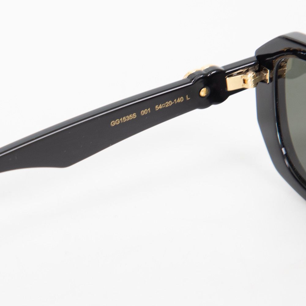 Gucci Black Rectangle GG Logo Sunglasses