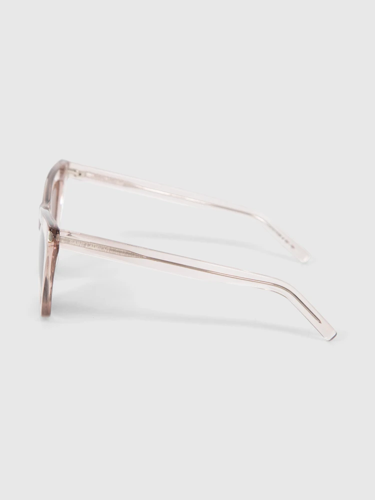 Saint Laurent Nude Brown Cat Eye Sunglasses
