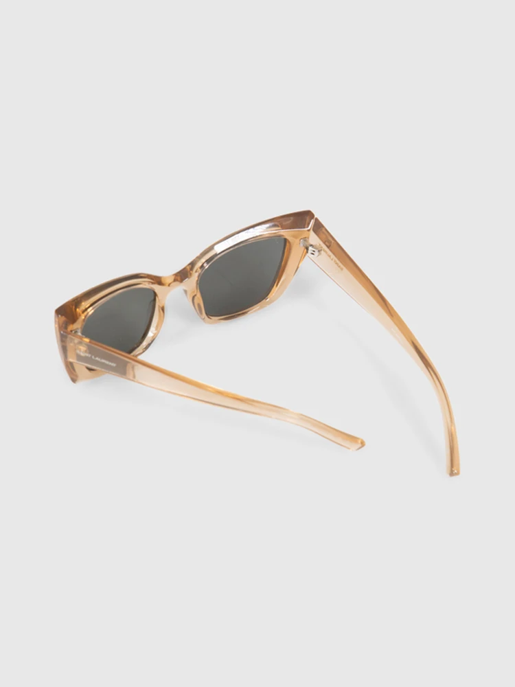 Saint Laurent Nude Grey Cat Eye Sunglasses